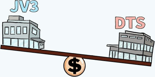 JV3 vs DTS - DTS ends up costing more